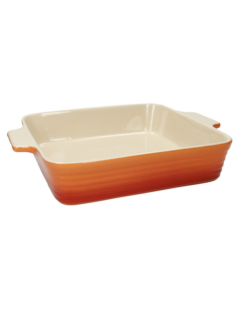 PIROFILA ARANCIO CERAMICA CON MANICI BRANDANI cm. 33,5x23x7h
