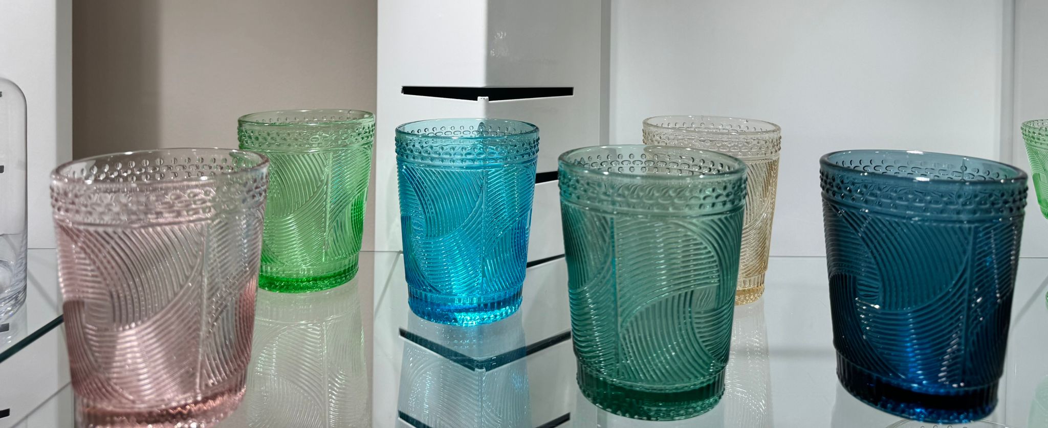 Fantin Argenti set 6 bicchieri acqua colorati 70823c