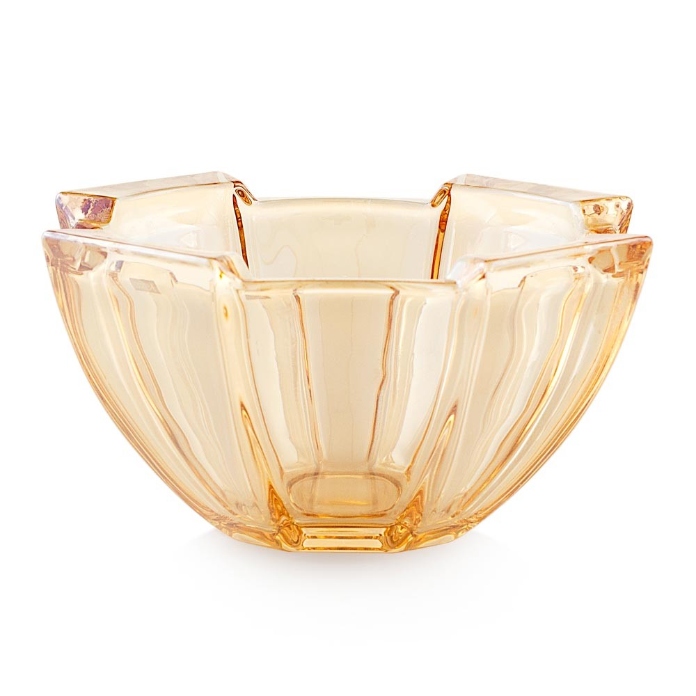Svuotatasche a coppa in cristallo ambra Tramonto EMO 12x12xH6.5