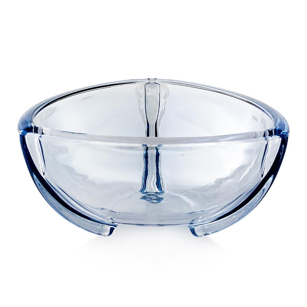 Svuotatasche a coppa in cristallo blu Cielo EMO Ø12x12xH5