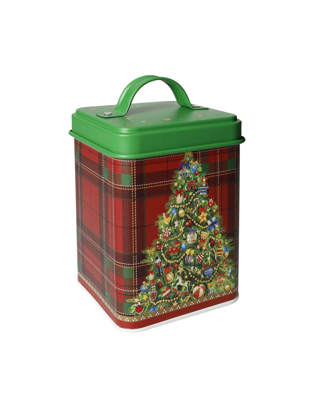 Barattolo Christmas albero e tartan metal