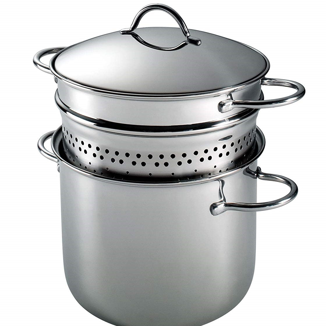 Pastamania Bazzoni - Cuocipasta Pastamania Inox con fondo adatto per induzione