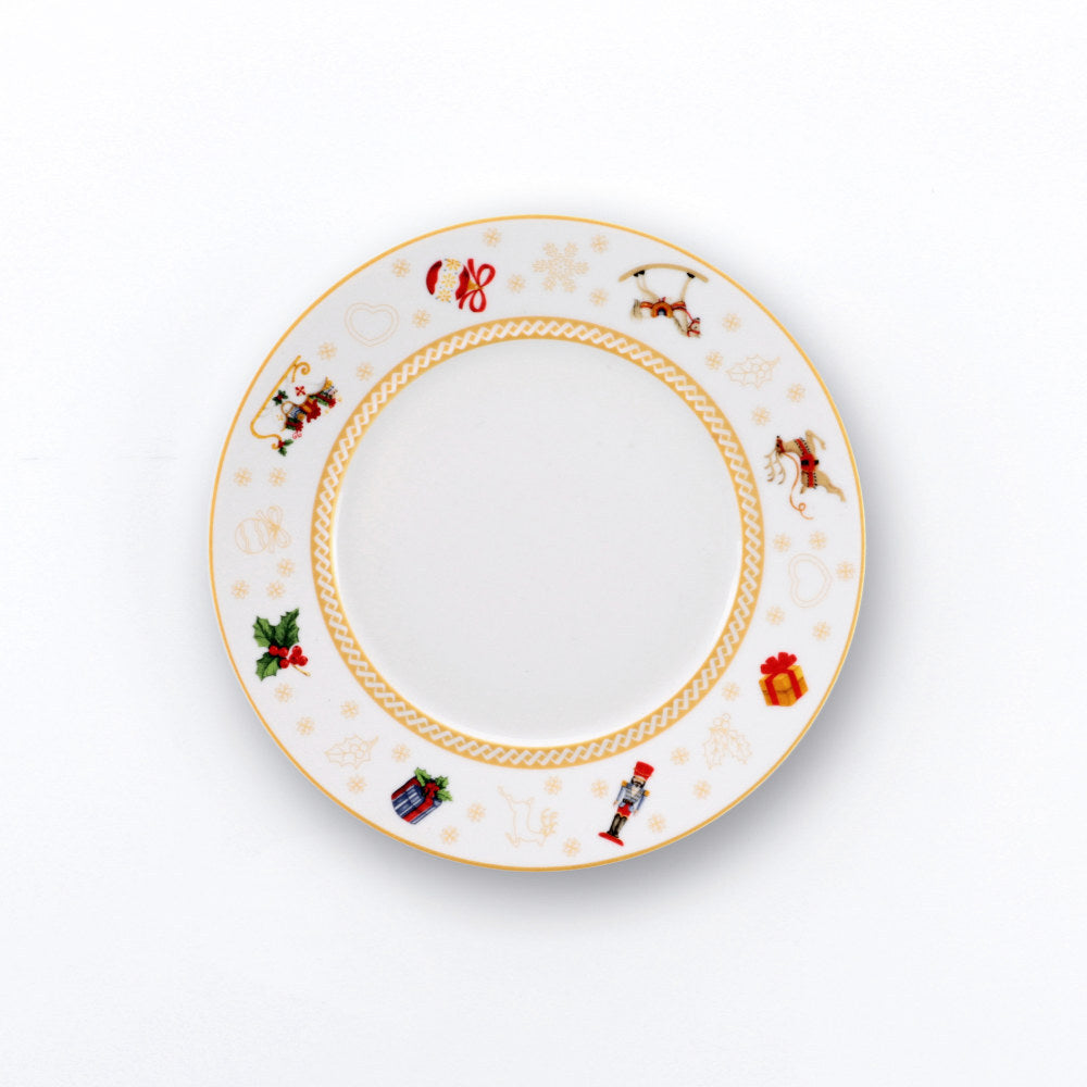 Set 6 Piattini Pane 16cm Toys Natale