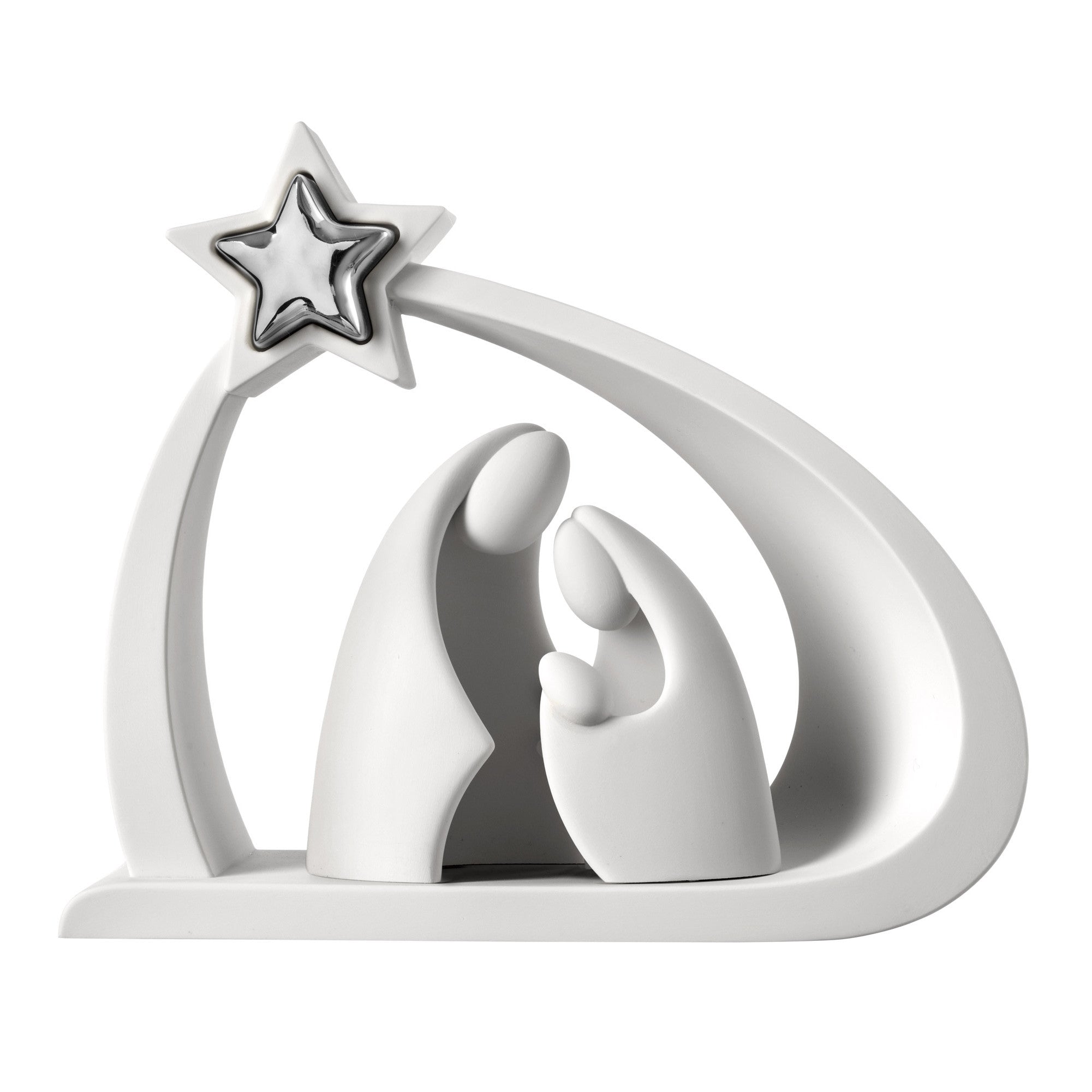 Scultura piccola con la natività natalizia (Argento)