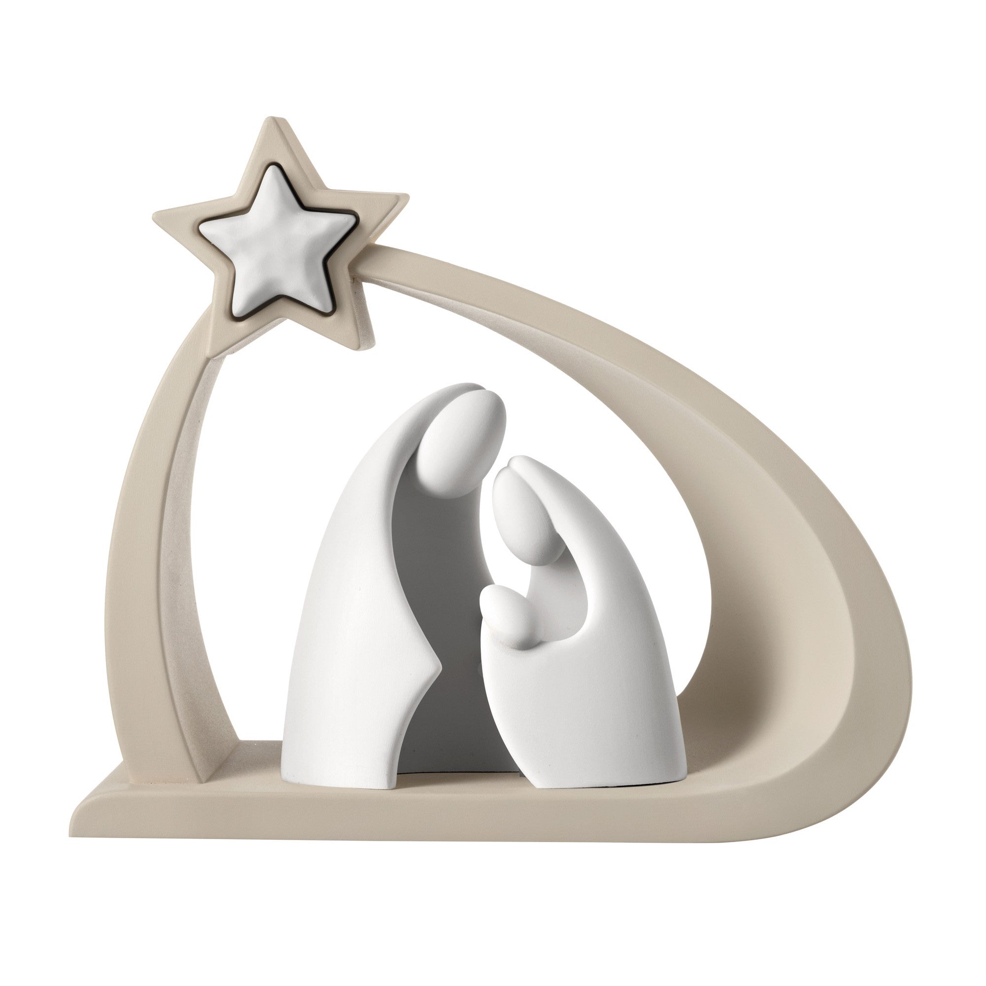 Scultura piccola con la natività natalizia (Nocciola)