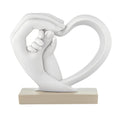 Bongelli preziosi piccola Scultura in marmorino moderno Mani e cuore h 12