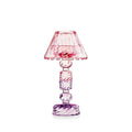 Candeliere PC con paralume cipria 12,5x12,5x23,8 cm Luxor