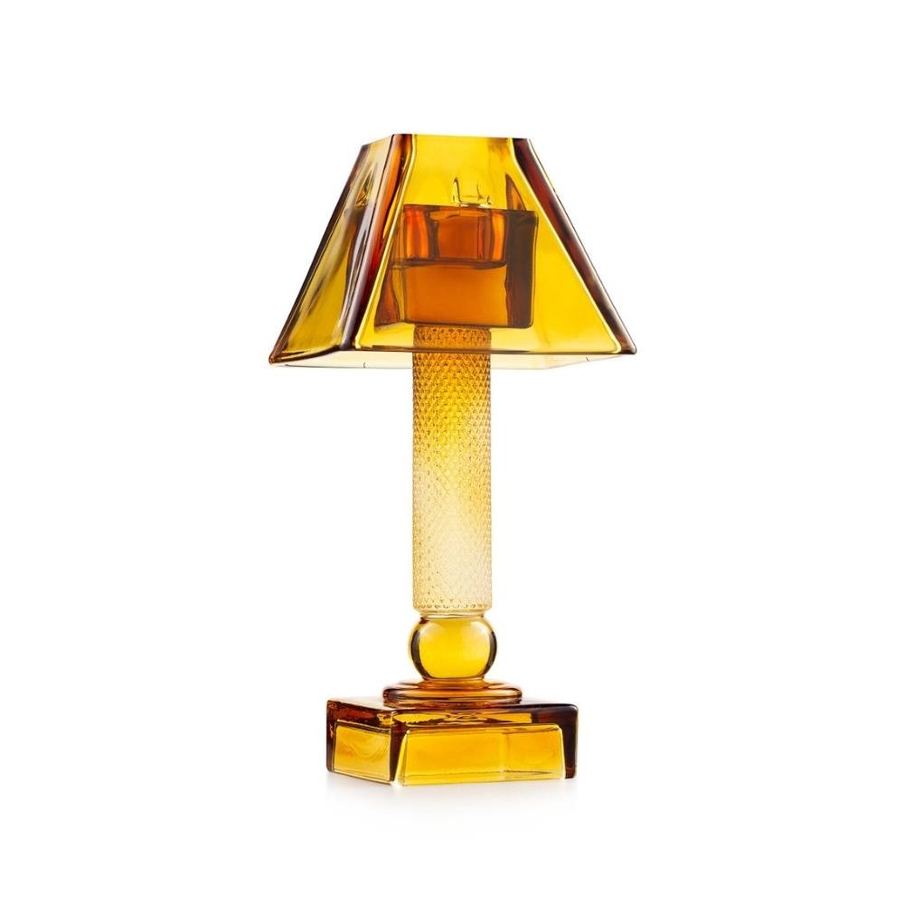 Candeliere quadrato ambra 11,5x11,5x24 cm Luxor