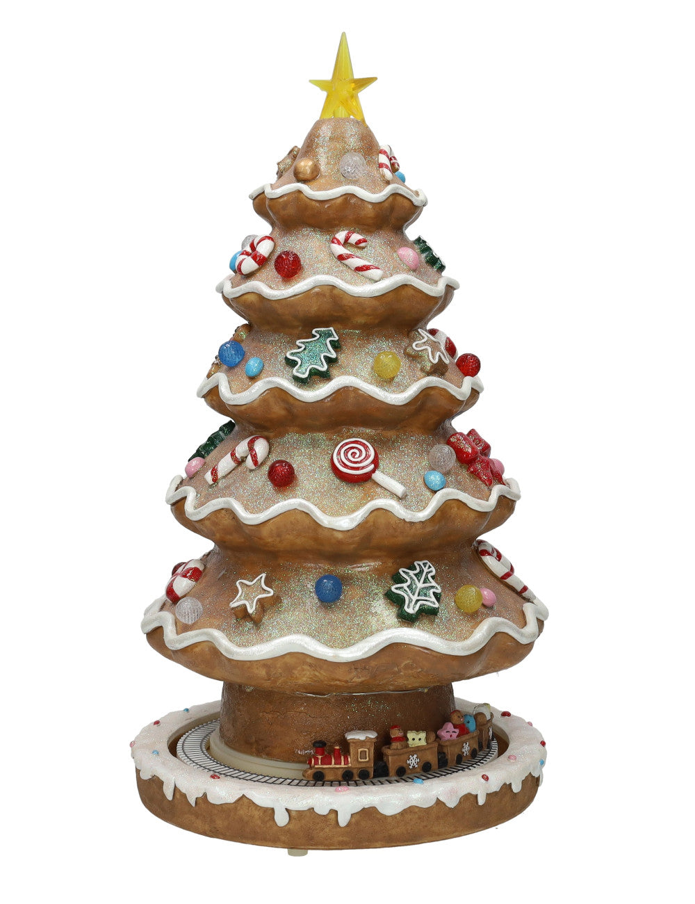 CARILLON ALBERO PANDIZENZERO C/MUSICA LUCI E MOVIMENTO RESIN