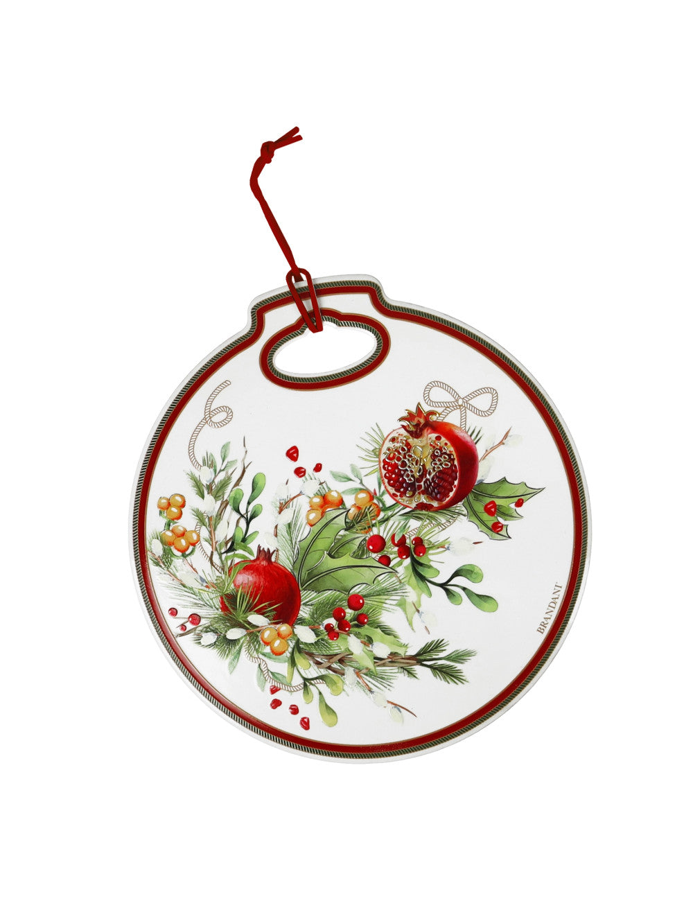 Decoration Carol bianco ceram/sughero