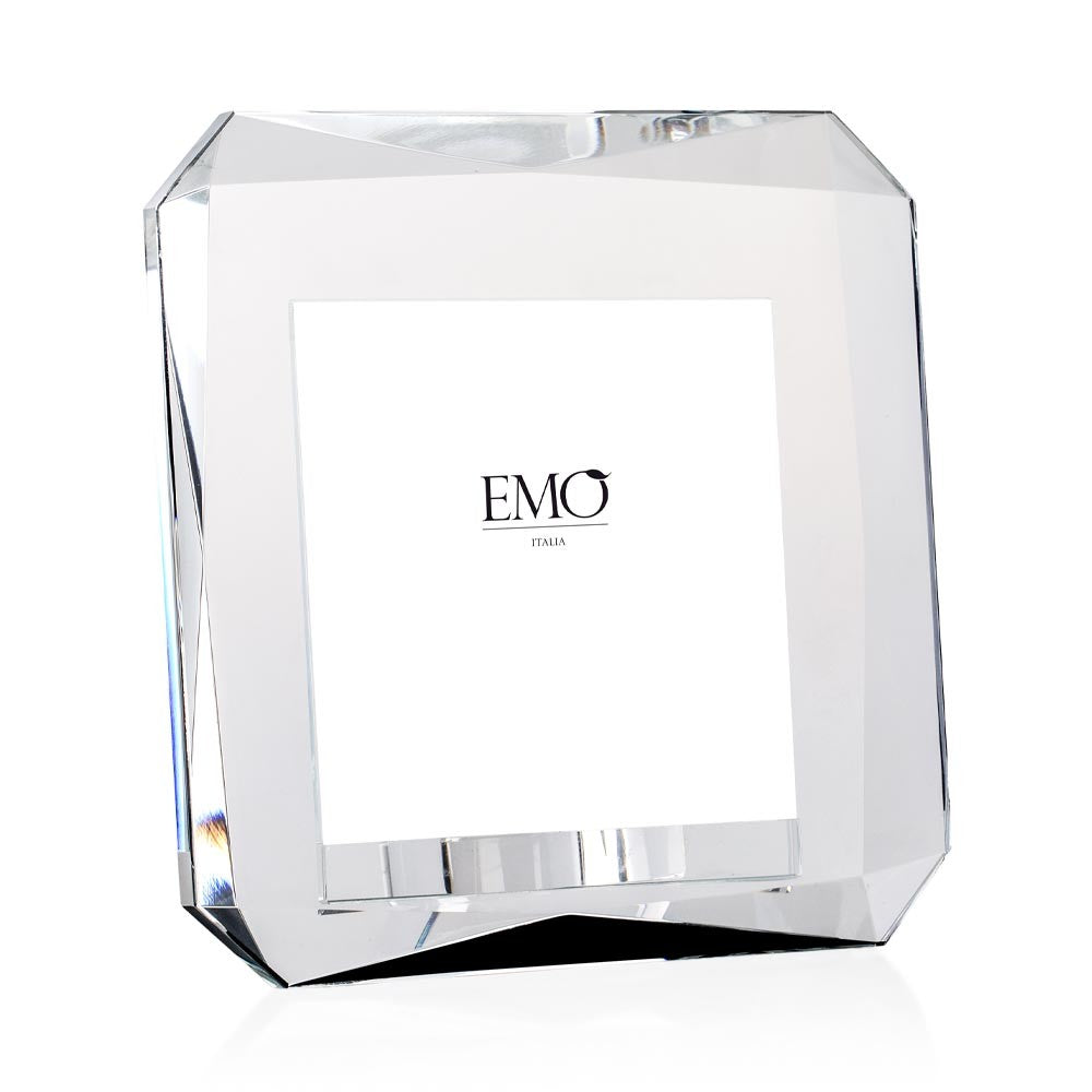 Cornice portafoto in cristallo quadrata EMO 16x7.5xH16