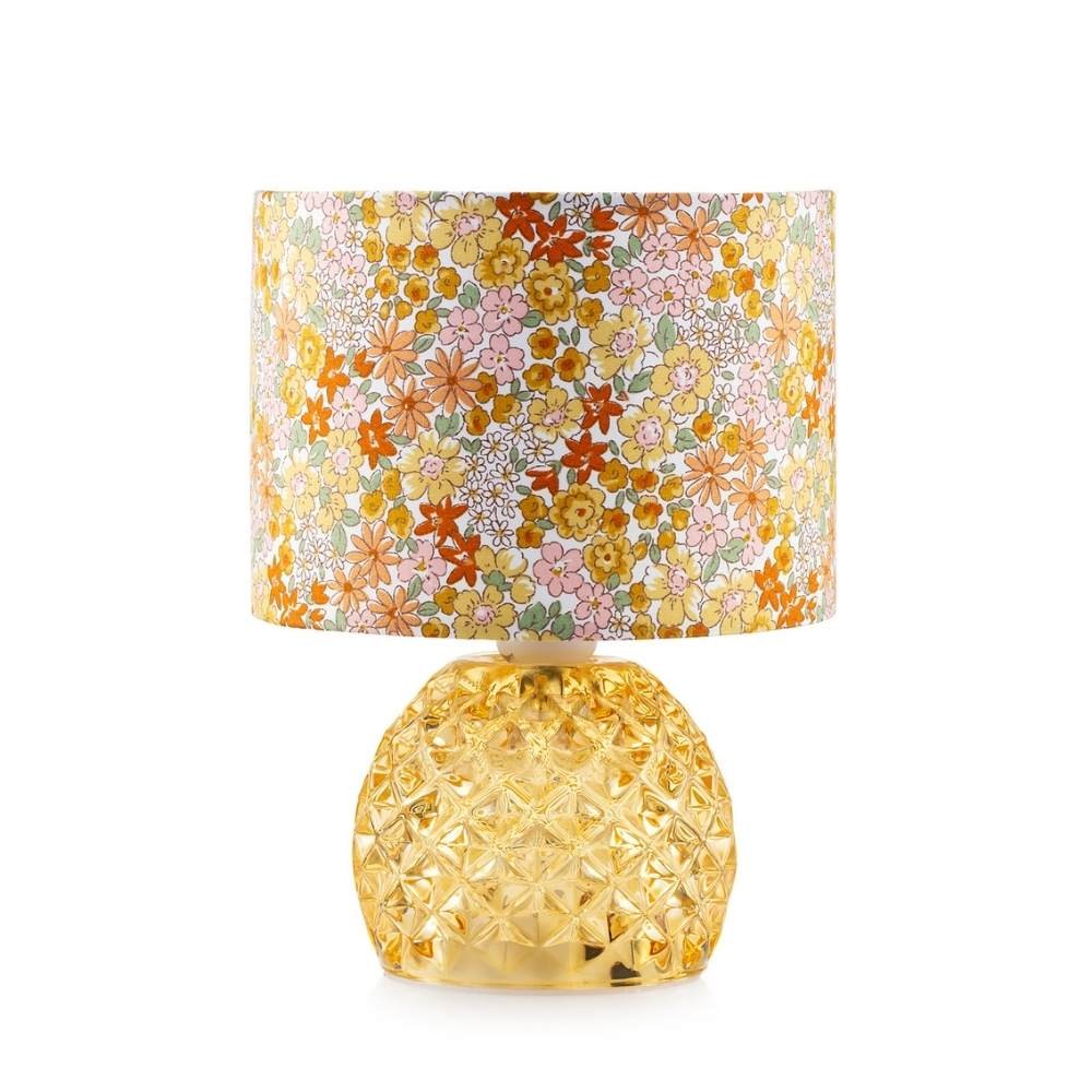 Lampada con base rotonda ambra 16x22 cm Rayon