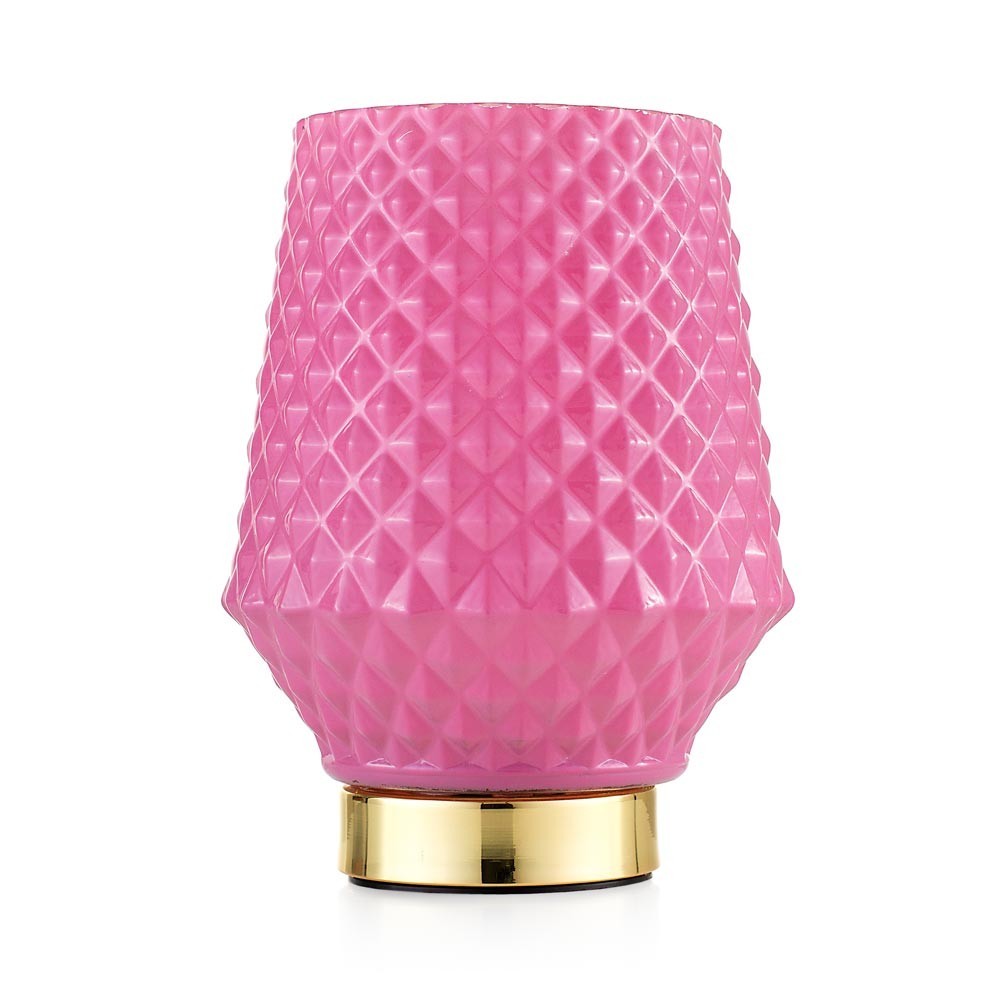 Lampada da tavolo rosa cipria MEDINA EMO