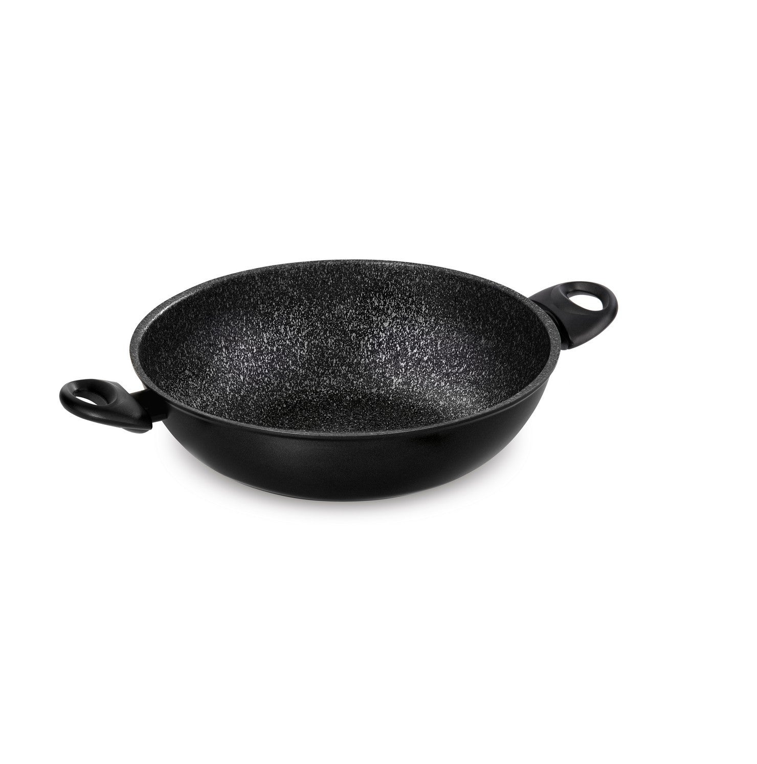 Saltapasta wok 2 maniglie Granitica Extra Induction Barazzoni cm. 32