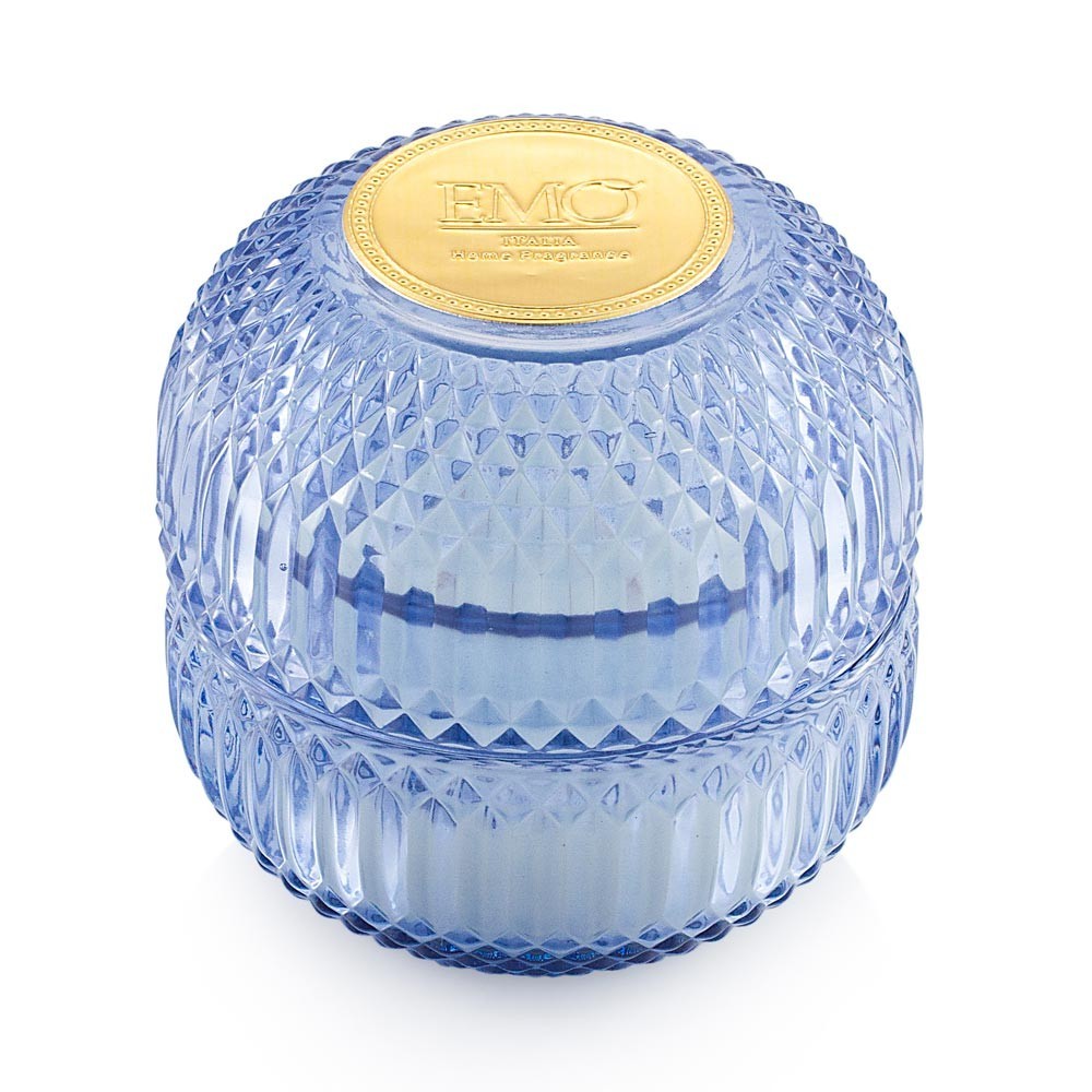 Candela in vetro blu Opulence EMO