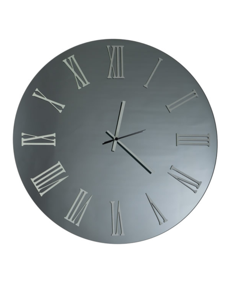 Ceart Orologio specchio Sirio diametro cm.  45 - Nero fumè