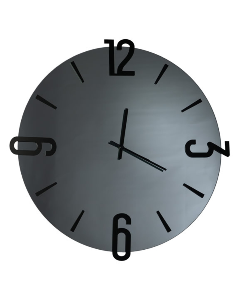 Ceart Orologio specchio Alfa diametro cm. 45 - nero Fume'