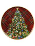 Brandani Piatto portata Christmas tartan porcellana (coupe)