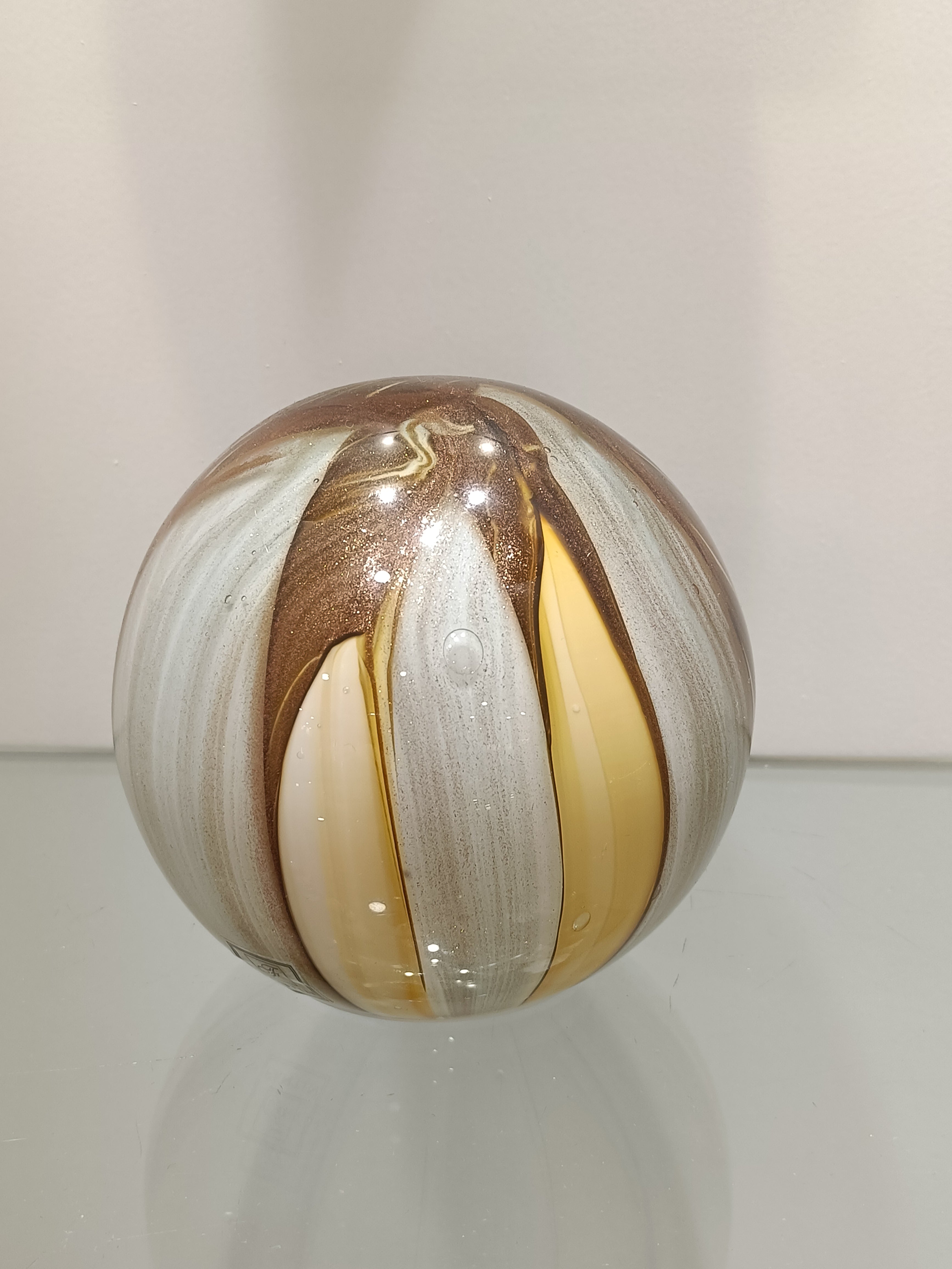 Fantin Argenti Lampada led Sfera Gialla Diam. 12 x h 11,5