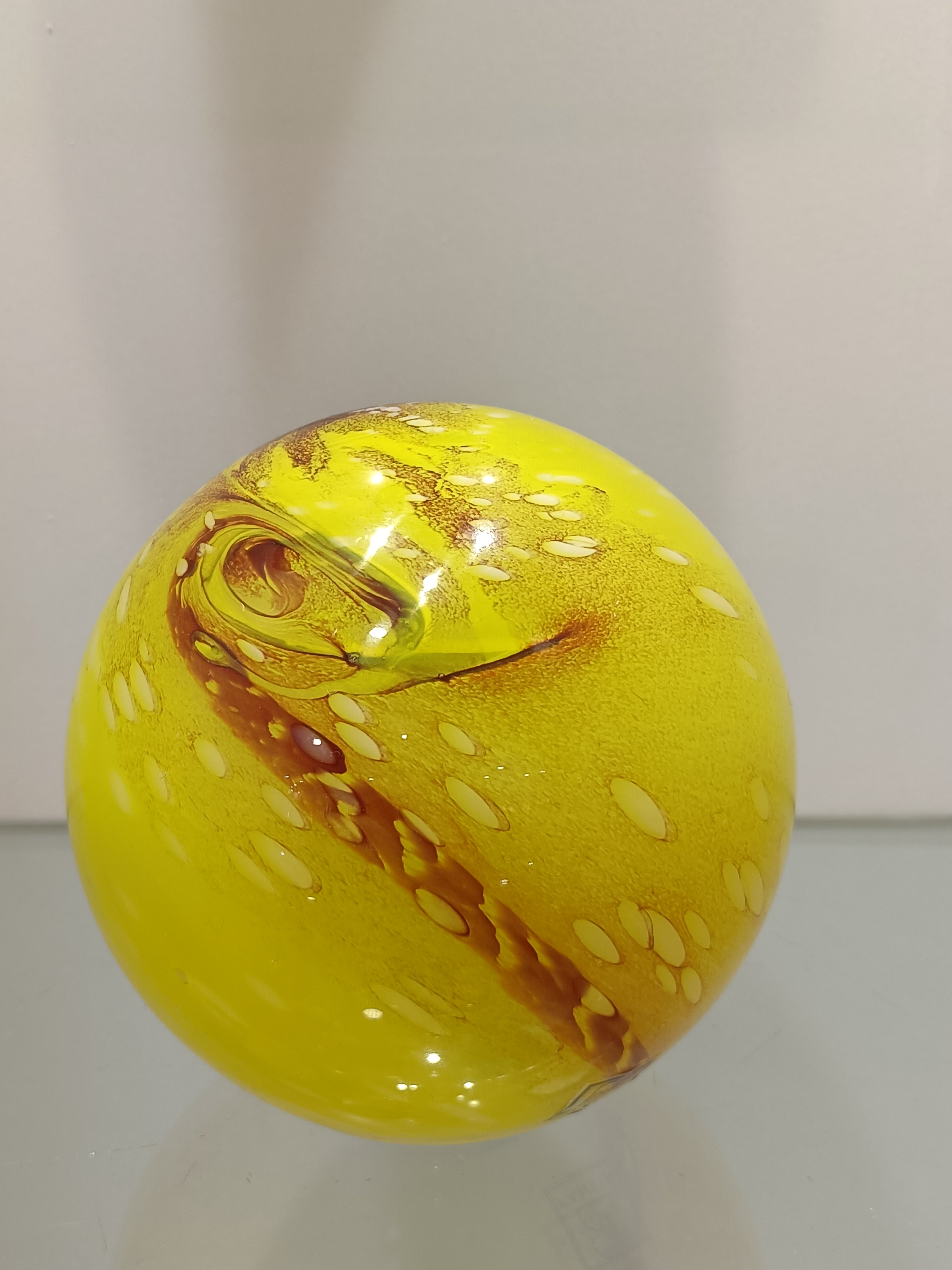 Fantin Argenti Lampada led Sfera Ambra Diam. 12 x h 11,5