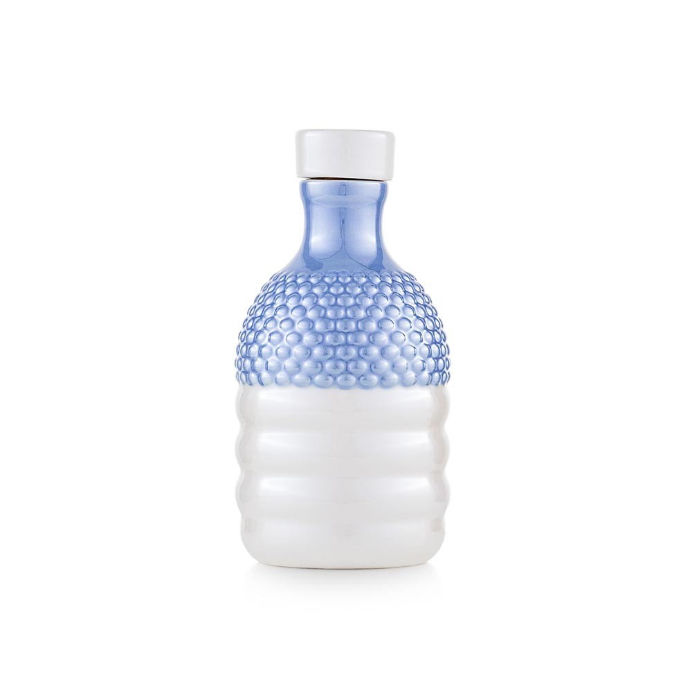 Bottiglia Segnali di Pumo in ceramica blu EMO 250ml