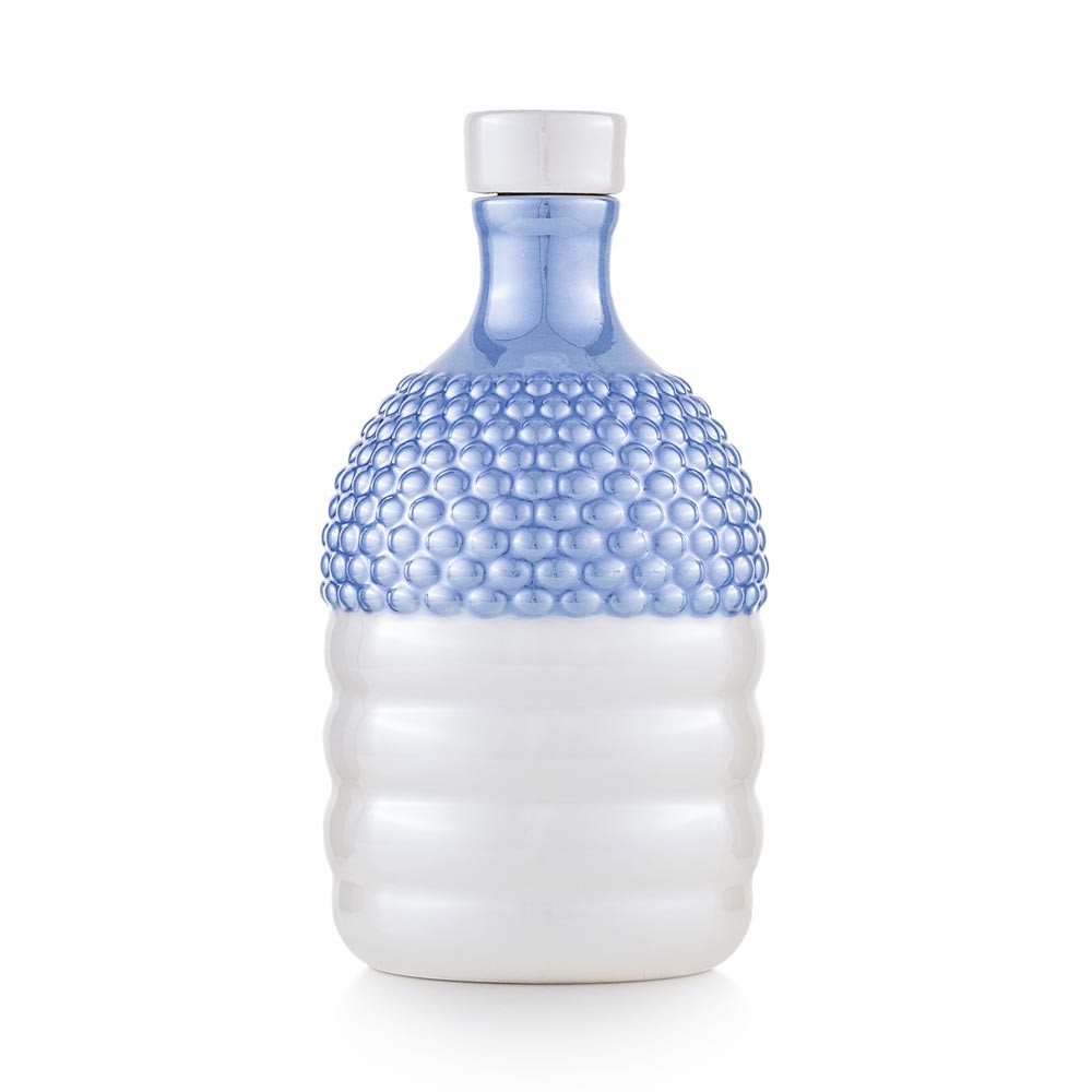 Bottiglia Segnali di Pumo in ceramica blu EMO 500ml