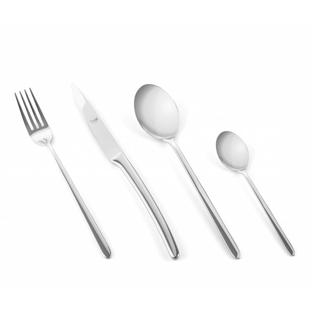 Servizio posate 24 pezzi per 6 persone in acciaio inox mod. Mosella  - Mepra