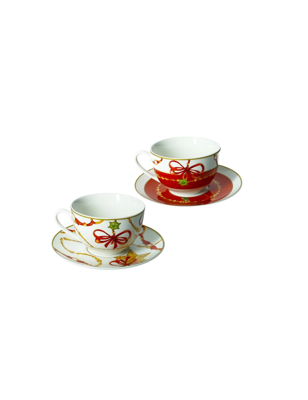 TAZZA THE' GIOCO DI LUCI SET 2 PZ NEW BONE CHINA