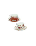Brandani TAZZINA CAFFE' GIOCO DI LUCI SET 2 PZ NEW BONE CHINA