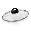 Coperchio pomolo nero in vetro Granitica Extra Induction Barazzoni cm. 20