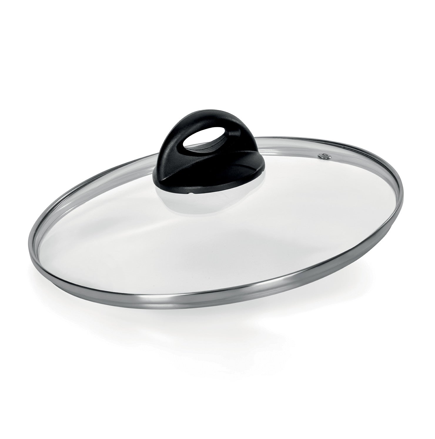 Coperchio pomolo nero in vetro Granitica Extra Induction Barazzoni cm. 28