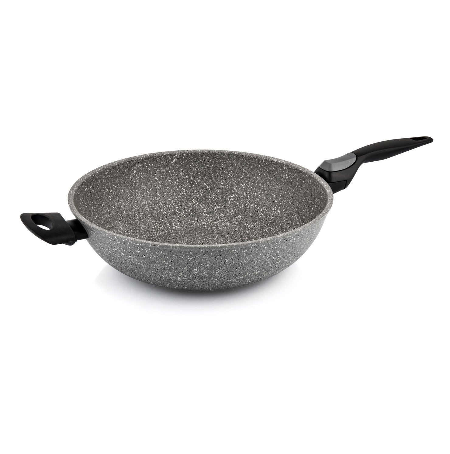 Saltapasta wok manico lungo + maniglia Induction Facile Barazzoni cm. 32