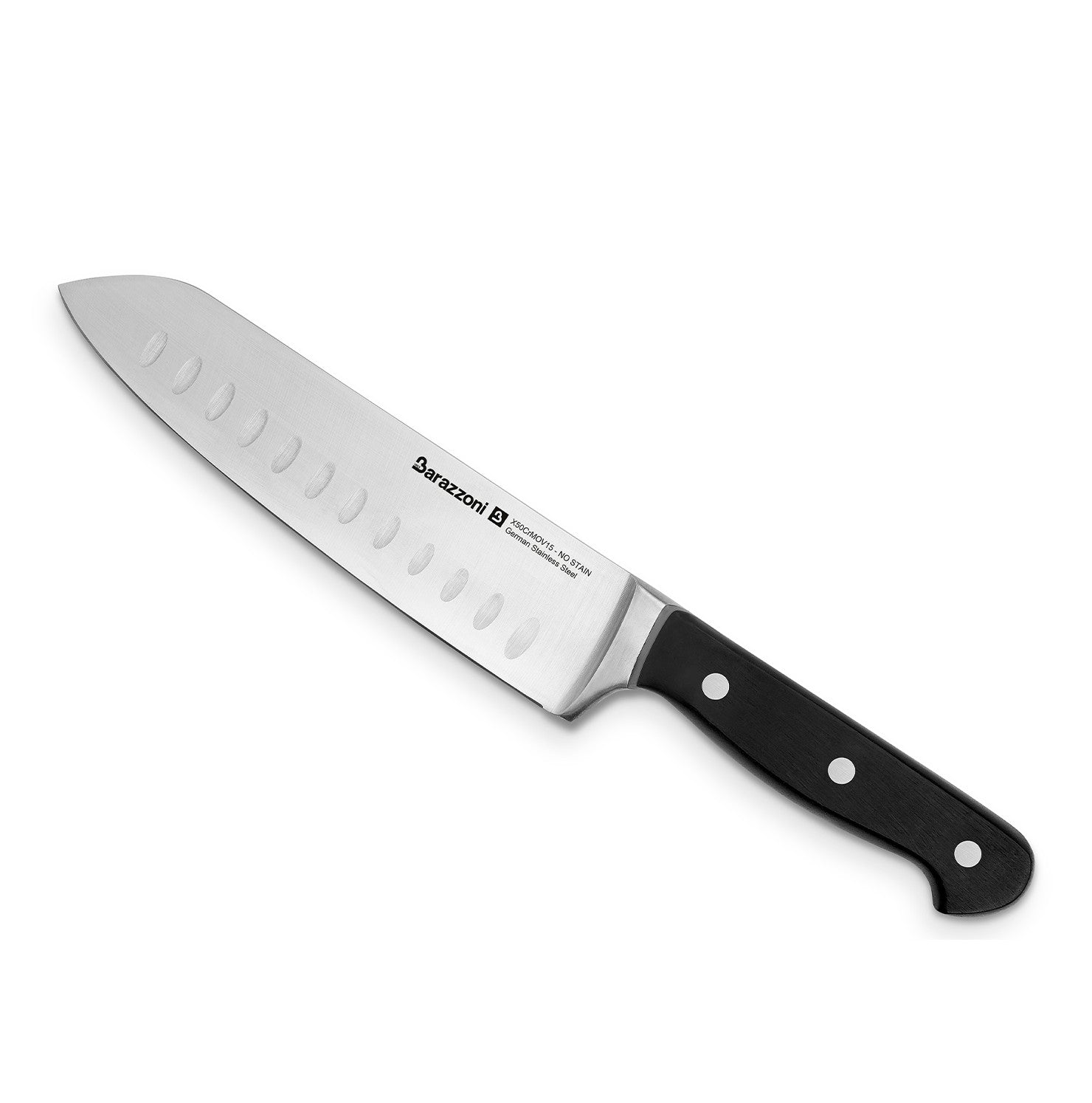 Coltello santoku in acciaio inox Barazzoni cm. 17,5
